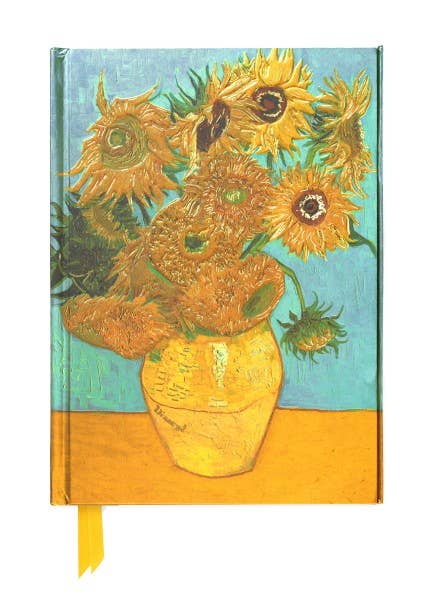 Vincent Van Gogh: Sunflowers Journal, Lined Hardcover Journal with Magnetic Closure