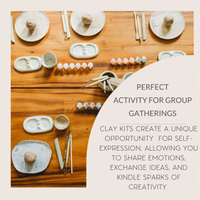 Meditative Art Clay Kit – Self-Care Air Dry Clay Set with Guided Meditations, Breathe People