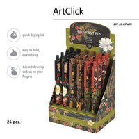 ArtClick Pen, Lush – (Single Pen) Soft Touch Click Ballpoint Pen .5mm Black Ink, BV by Bruno Visconti