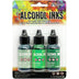 Tim Holtz Alcohol Ink Set – 3 Colors- Multiple Variations (0.5 oz Bottles, Dye-Based, Multi-Surface)