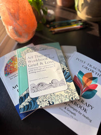 Art Therapy Workbook for Traumatic Grief & Sudden Loss, Guided Art Therapy, Reflection & Mindfulness Workbook