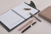 Monaco Glitter Grey Ballpoint Pen (Single Pen) – Soft Touch 0.5mm Black Ink, BV by Bruno Visconti