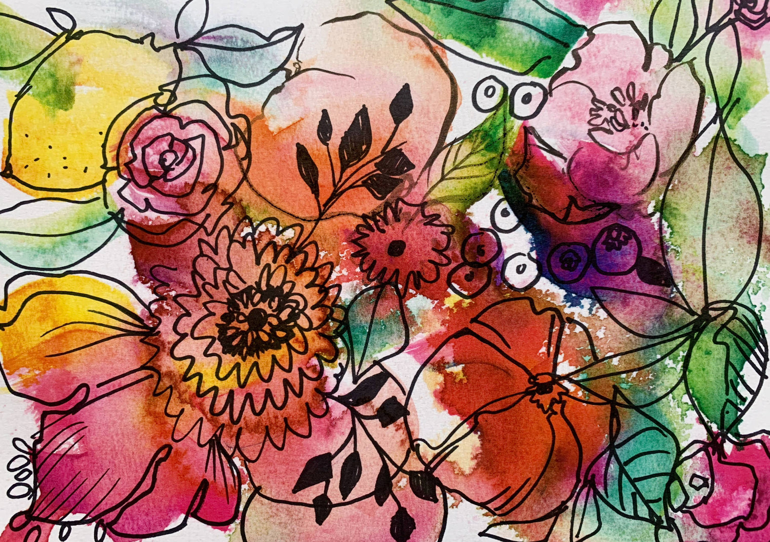 Mixed-Media Adventures with Kristy Rice – A Noncoloring Book (96 Pages)