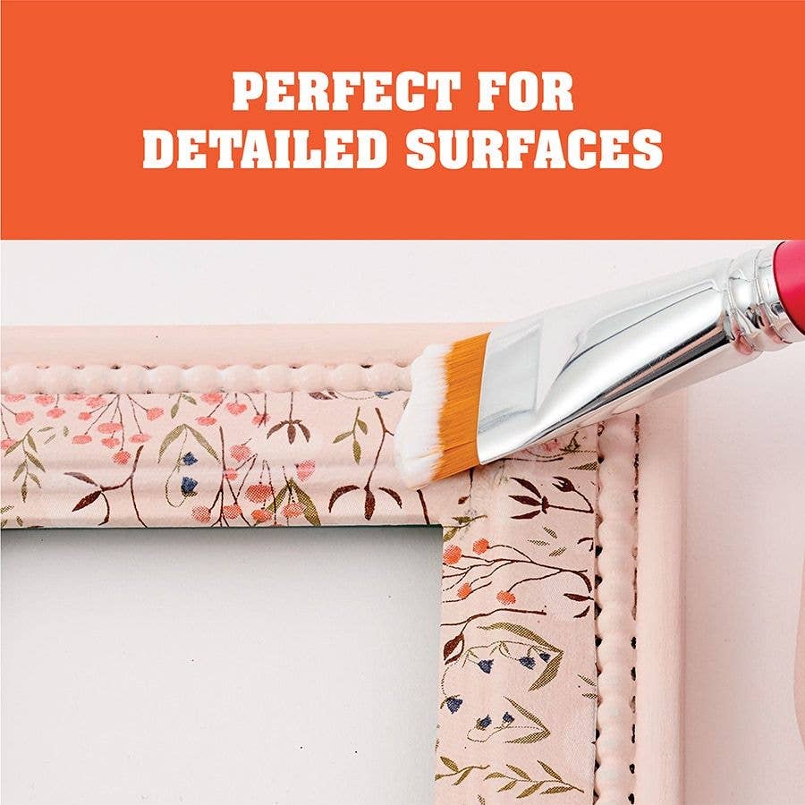 Mod Podge Decoupage Firm Brush Set – 3 Piece (Detail & Precision Application Brushes)