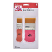 Mod Podge Decoupage Brush Set – 2 Piece (1" & 2" Synthetic Brushes)