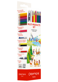 Caran d’Ache Multi-Product Set – Writing & Drawing Kit in Metal Box