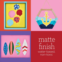 Apple Barrel Matte Seaside Marina Paint Set 12 Piece – 2 oz Acrylic Craft Paint Set