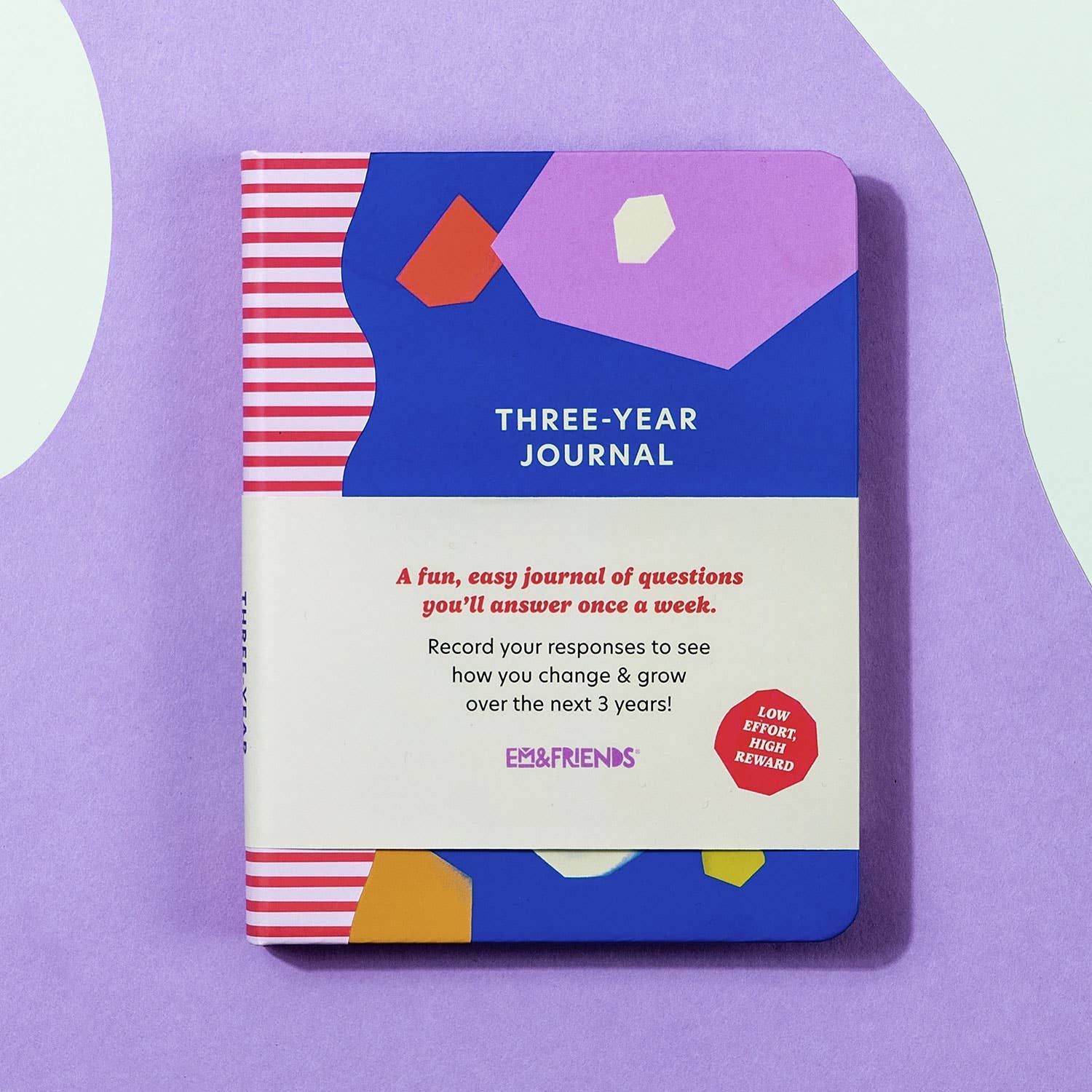 3-Year Journal – Weekly Guided Reflection & Personal Growth Q&A Journal - 4.75 x 6 Inch