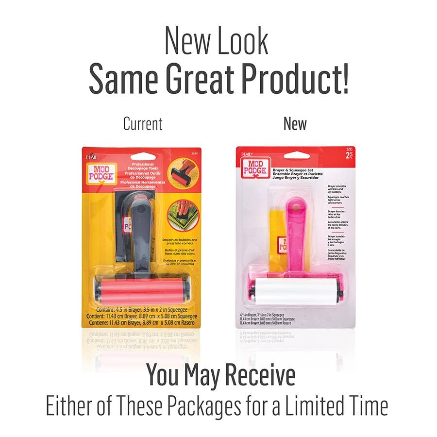 Mod Podge Professional Tool Set – Brayer & Squeegee 2-Piece Craft Kit