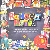 Ransom Notes Sticker Book 6.5 x 6.5 – 50 Pages Over 2,100 Stickers Collage Set