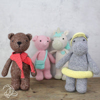 DIY Crochet Kit, Bobbi Bear – Amigurumi Crochet Kit (20 cm Finished Size)- 3 mm Crochet Hook NOT Included