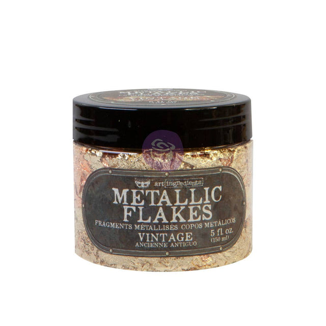 Prima Marketing Art Ingredients Metal Flakes Vintage – 30g Craft Flakes Jar