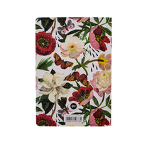 Peonies Notebook – Ruled Journal 8.27 x 5.83 in, 40 Pages, BV by Bruno Visconti