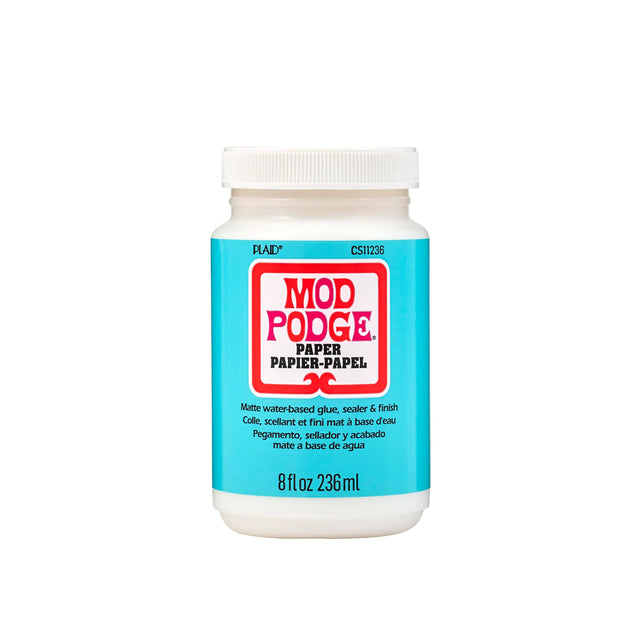 Mod Podge Paper Matte – 8 oz (All-in-One Glue, Sealer & Finish for Paper Crafts)