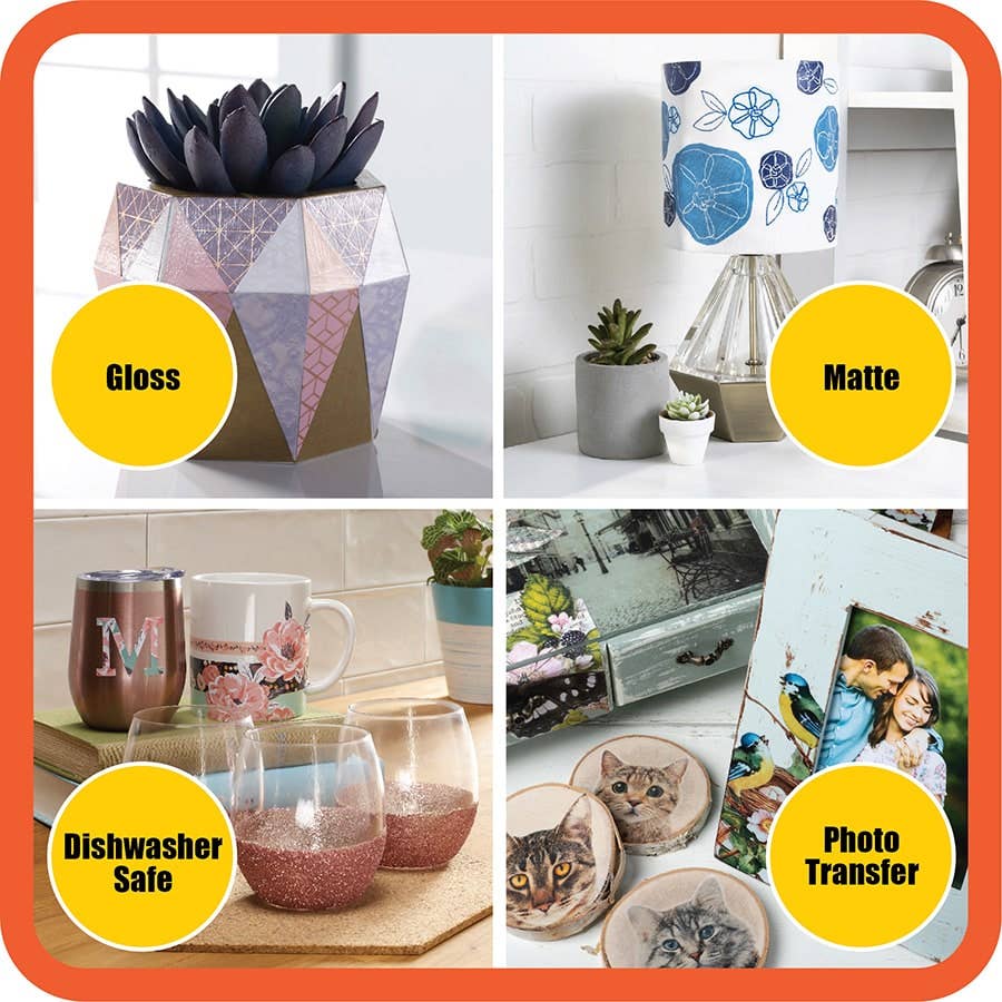Mod Podge Starter Set – 4 Piece Glue, Sealer & Finish Variety Pack