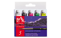Caran d’Ache Gouache Studio Paint Box 5 x 10ml Tubes – Water-Based Gouache Set