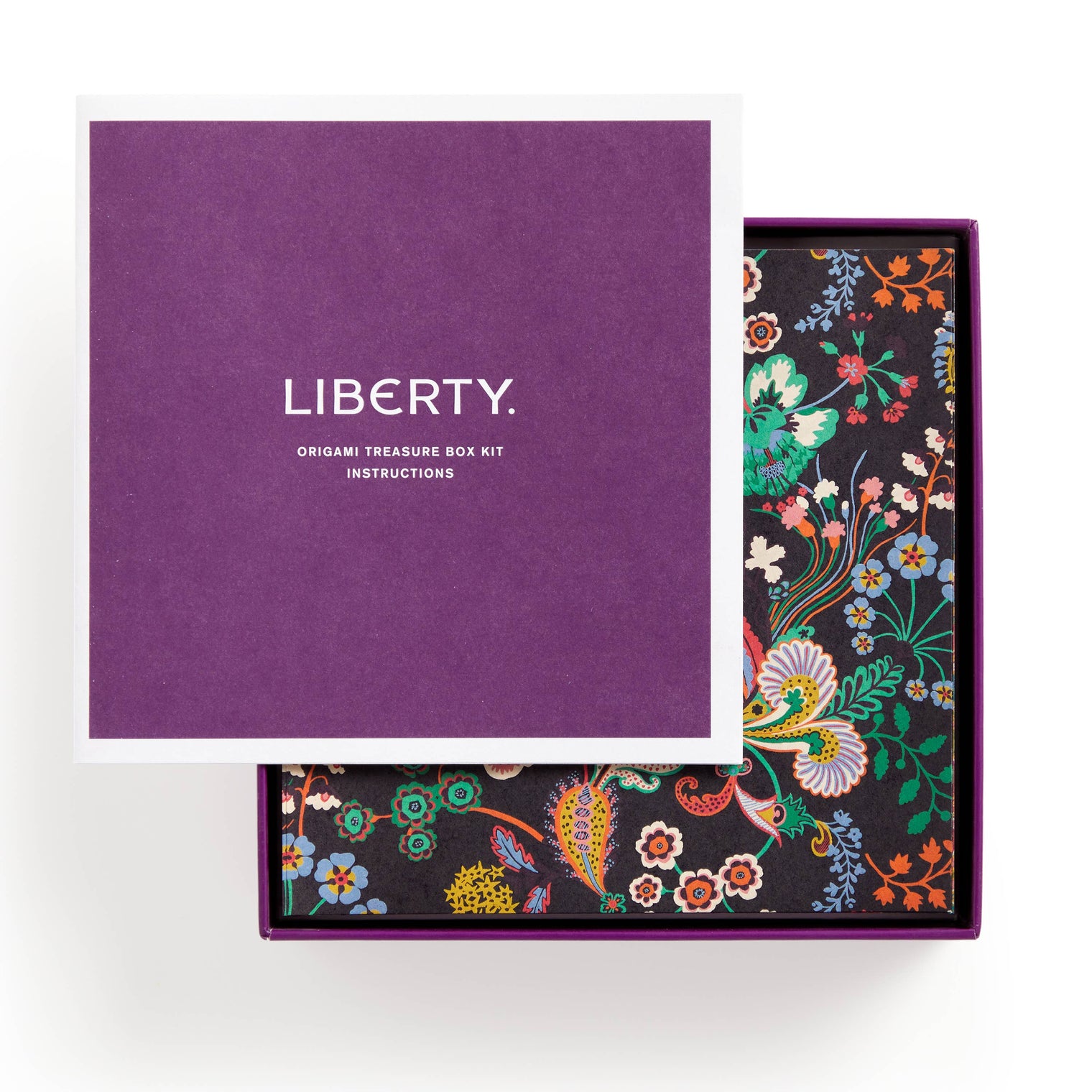 Liberty Origami Treasure Box Kit, 78 Double-Sided Papers & Instructions for 3 Designs