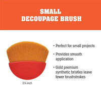 Mod Podge Small Decoupage Brush – 2-1/4" Premium Synthetic Detail Brush