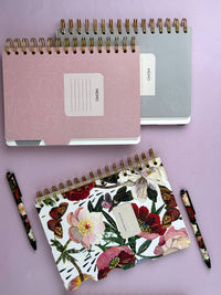 Art Journal, Peonies – Spiral Bound Mixed Layout Journal, BV by Bruno Visconti