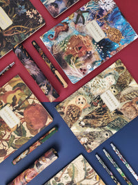 Forest Flowers Notebook – Ruled Journal 8.27 x 5.83 in, 40 Pages, BV by Bruno Visconti