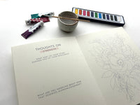 Meditative Art Book – 16 Pages Guided Creative Ritual Coloring & Reflection Workbook