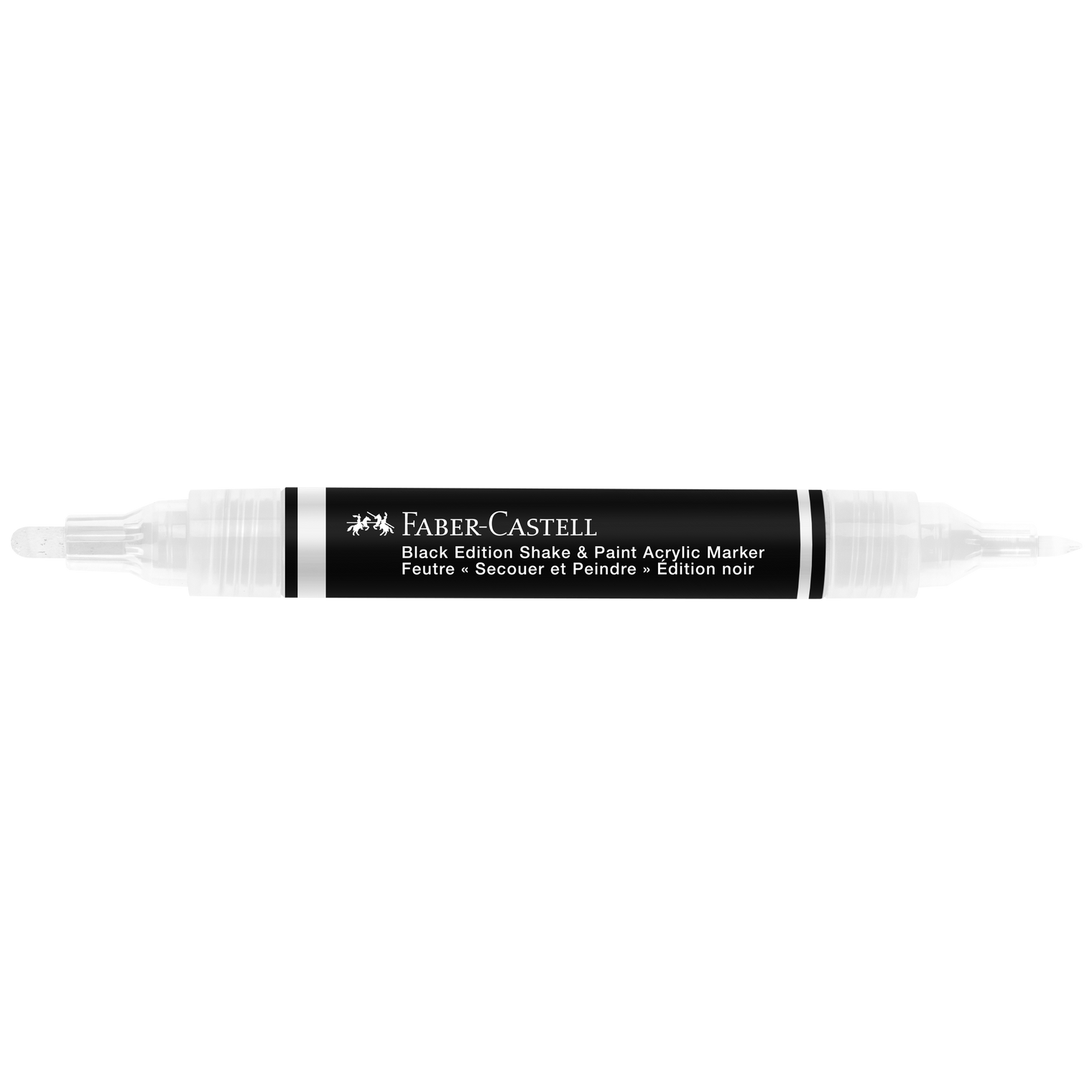 Shake & Paint Acrylic Marker White – Dual Tip Paint Pen (1 Count), Faber-Castell