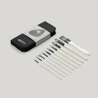 ARTIFY 10-Piece Synthetic Paint Brush Set – Multi-Shape Brushes for Acrylic, Watercolor & Mor