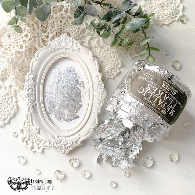 Prima Marketing Art Ingredients Metal Flakes Silver – 30g Craft Flakes Jar