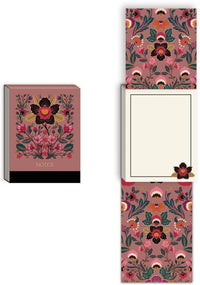 Pocket Notepad Renaissance Clay by Punch Studio, Mini Notepad with Gold Foil Accents & Magnetic Closure