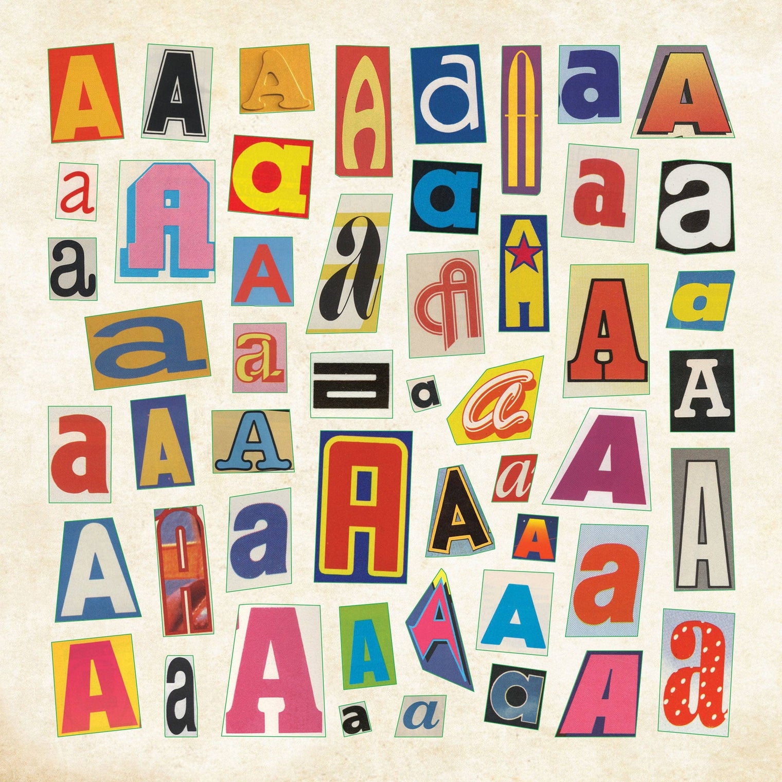 Ransom Notes Sticker Book 6.5 x 6.5 – 50 Pages Over 2,100 Stickers Collage Set