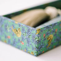 Ivory & Gold Heirloom Scissors with Case – Dusk Blue Vegan Leather Set, by Good Juju Ink