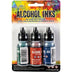 Tim Holtz Alcohol Ink Set – 3 Colors- Multiple Variations (0.5 oz Bottles, Dye-Based, Multi-Surface)