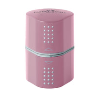 Grip Trio Pencil Sharpener – Rose Shadows (3-in-1 Multi Sharpener), by Faber-Castell