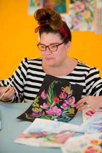 Mixed-Media Adventures with Kristy Rice – A Noncoloring Book (96 Pages)