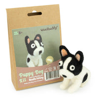 DIY Needle Felting Kit, Puppy Dog – Beginner Wool Craft Kit by Woolbuddy