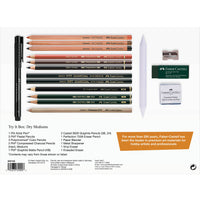 Art & Graphic Try It Box – Dry Mediums Assortment Set, by Faber-Castell