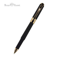 Monaco Black Ballpoint Pen (Single Pen) – Soft Touch 0.5mm Black Ink, BV by Bruno Visconti