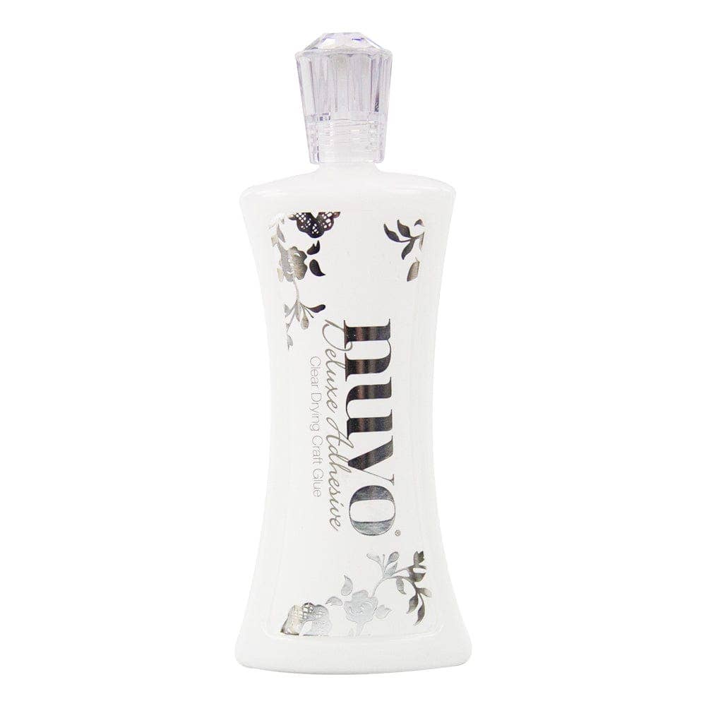 Nuvo Deluxe Adhesive – 120 ml (4 fl oz), Clear-Drying, Multi-Surface PVA Glue