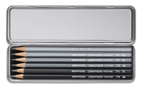 Graphite Line Pencil Set – Box of 6 (6 Hardness Grades), by Caran d’Ache