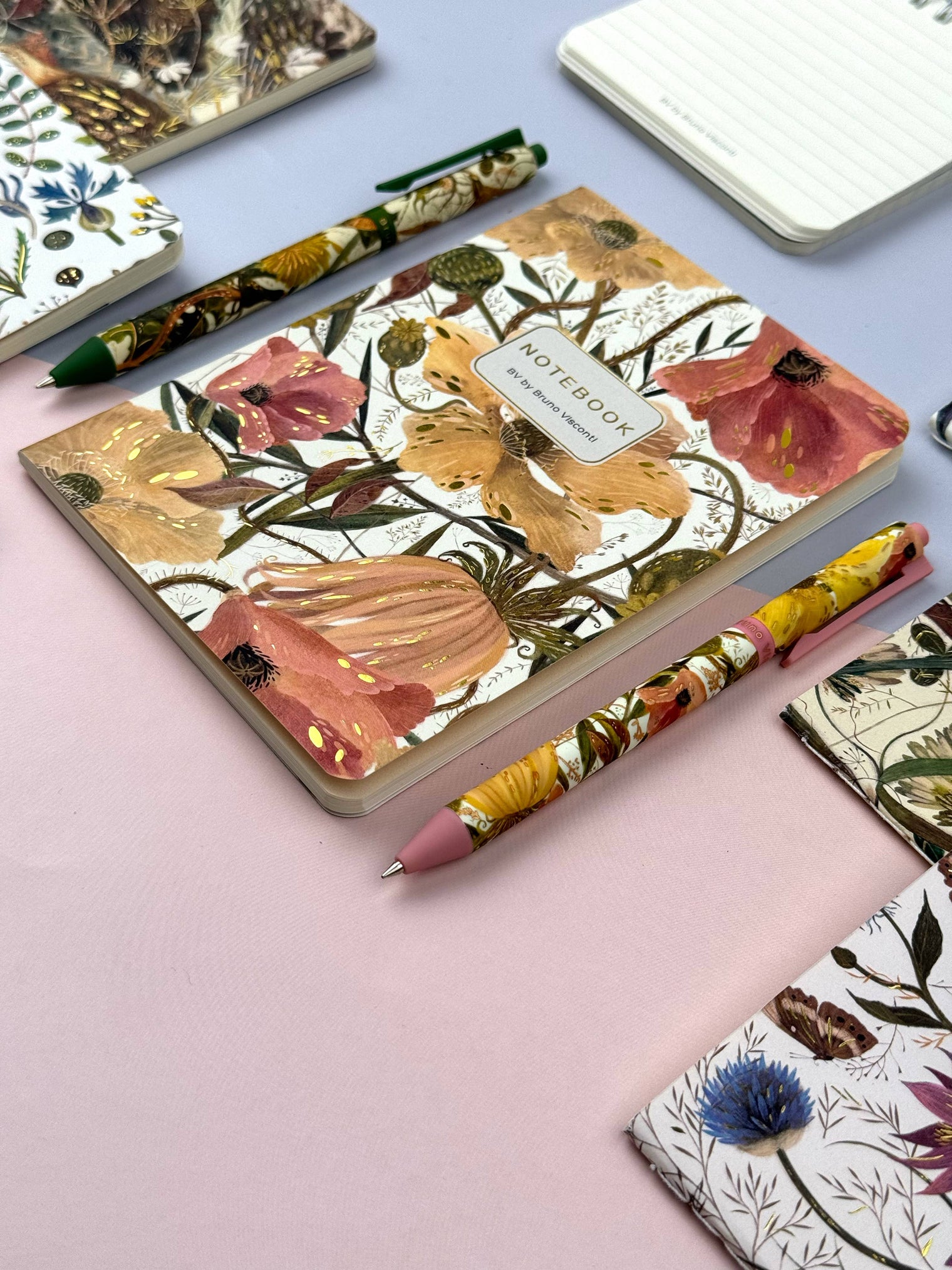 Soft Petals Notebook – Ruled Journal 8.27 x 5.83 in, 40 Pages, BV by Bruno Visconti