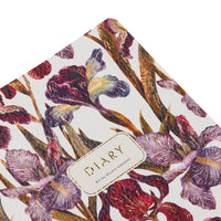 A5 Vegan Leather Daily Planner, Irises