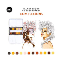 Art Philosophy Watercolor Confections – Complexion Watercolor Paint Set (12 Colors Tin)