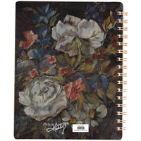 Moody Floral Spiral Notebook – 120 Page Lined Watercolor Journal, Primitives by Kathy