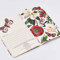 Peonies Notebook – Ruled Journal 8.27 x 5.83 in, 40 Pages, BV by Bruno Visconti