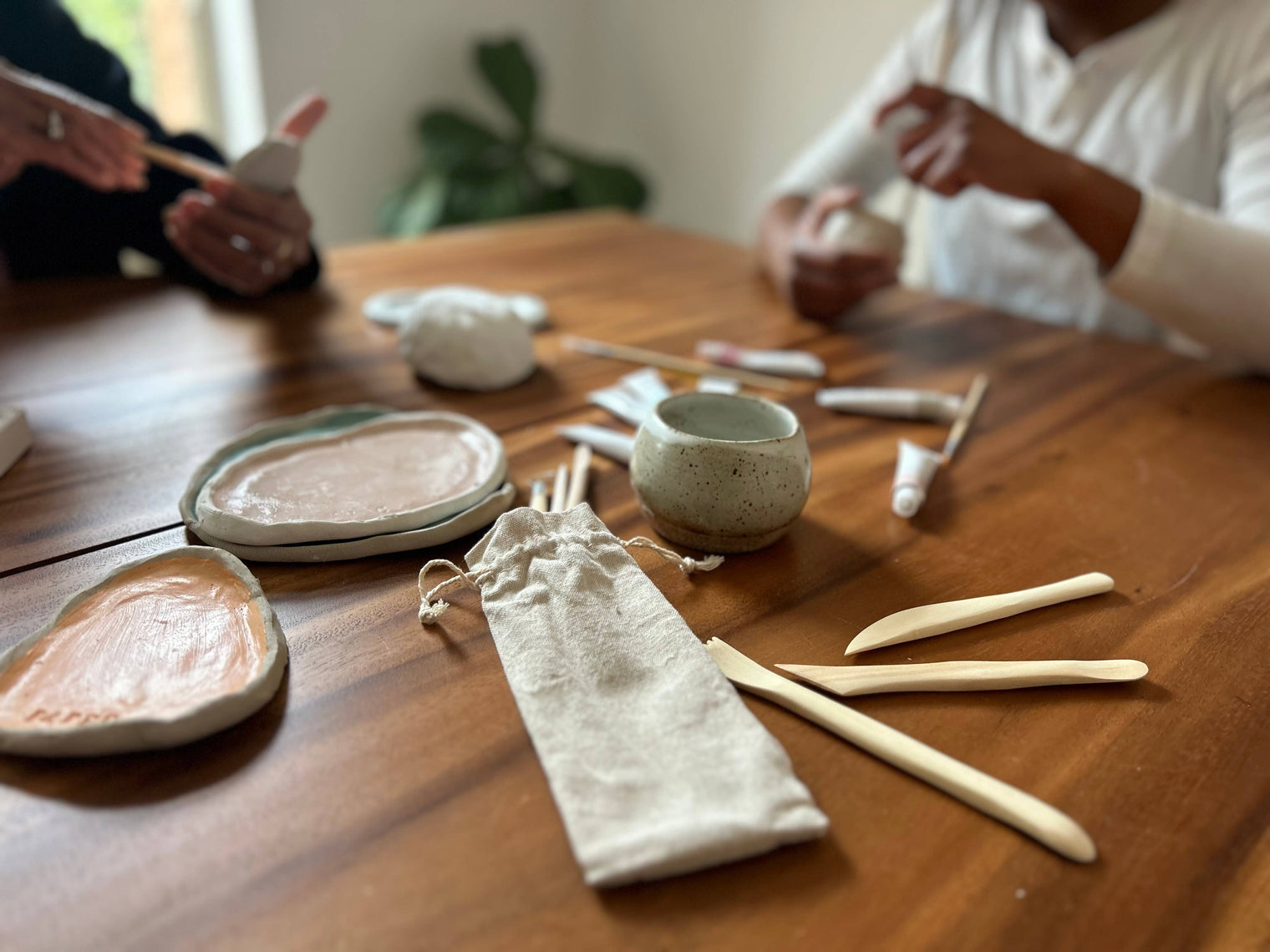 Deluxe Clay Date Activity Kit – Air Dry Clay Craft Set for Two, Breathe People