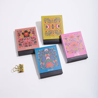 Pocket Notepad Renaissance Clay by Punch Studio, Mini Notepad with Gold Foil Accents & Magnetic Closure