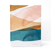 Duncan & Stone Blank Journal Notebook, Hardcover Flat-Lay Journal – Desert & June Watercolors