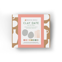Deluxe Clay Date Activity Kit – Air Dry Clay Craft Set for Two, Breathe People