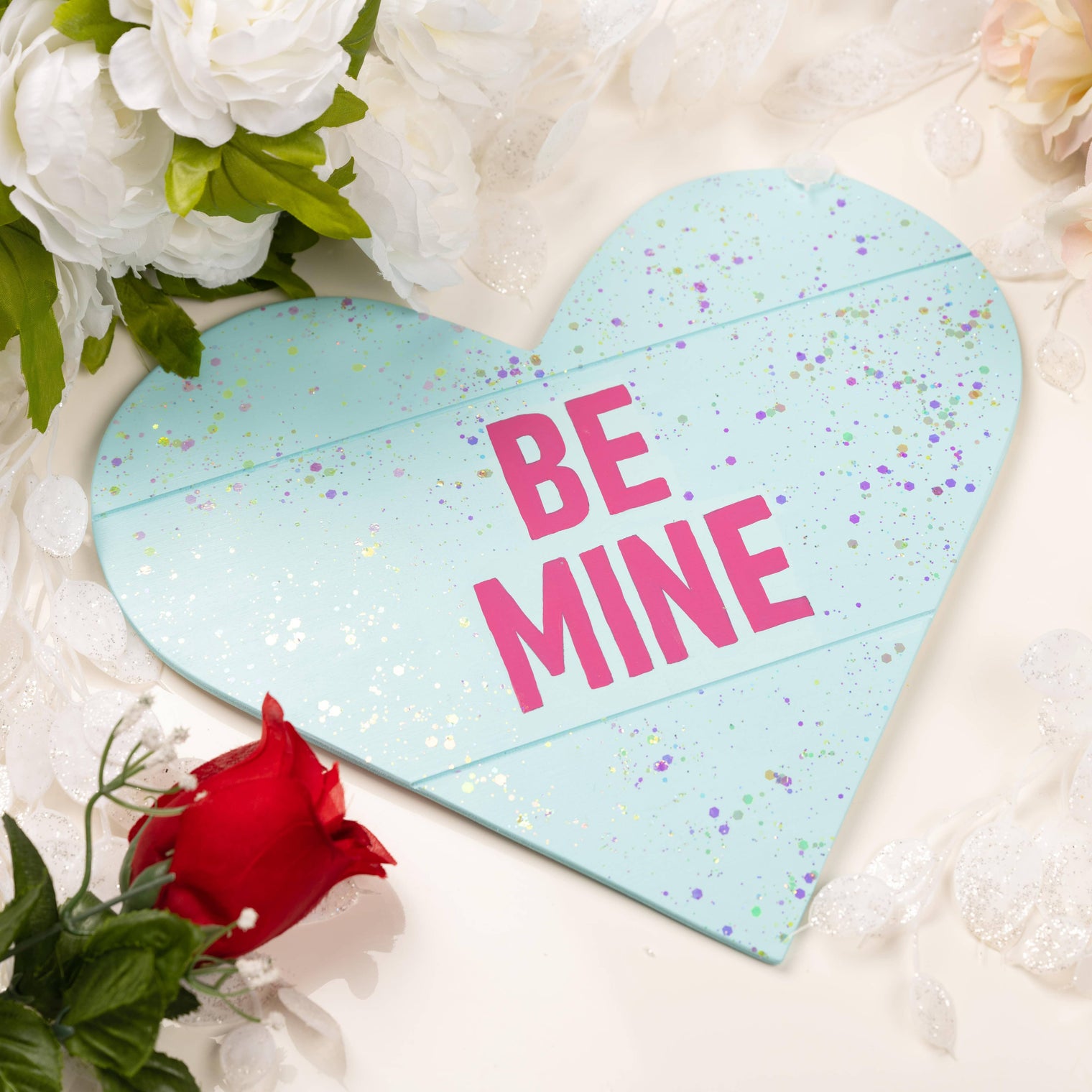 Wood Surface Heart Plaque Sign – 11.8" x 10.5" Blank Craft Wood Base