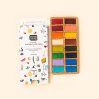 Spring Pans Watercolor Set – 16 Colors (Eco-Friendly, Handcrafted), by Viviva Colors